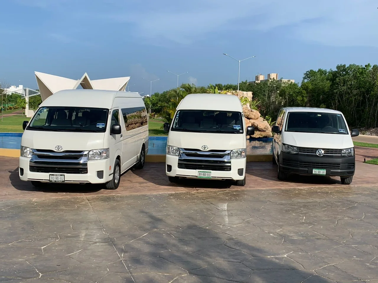 Airport transfer van